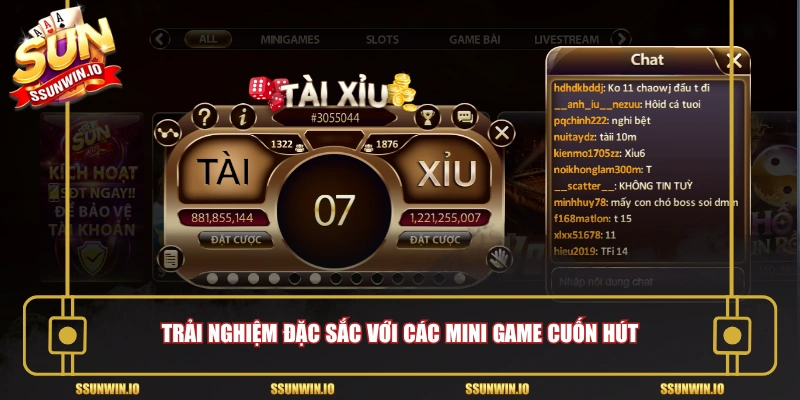 Trải nghiệm đặc sắc với các Mini game cuốn hút